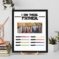 Fathers Day Gift With Photo Wooden Sign, I Am Their Father Wooden Sign, Gift ideas for dad, Presents for dad IA02 - Kindlytoys