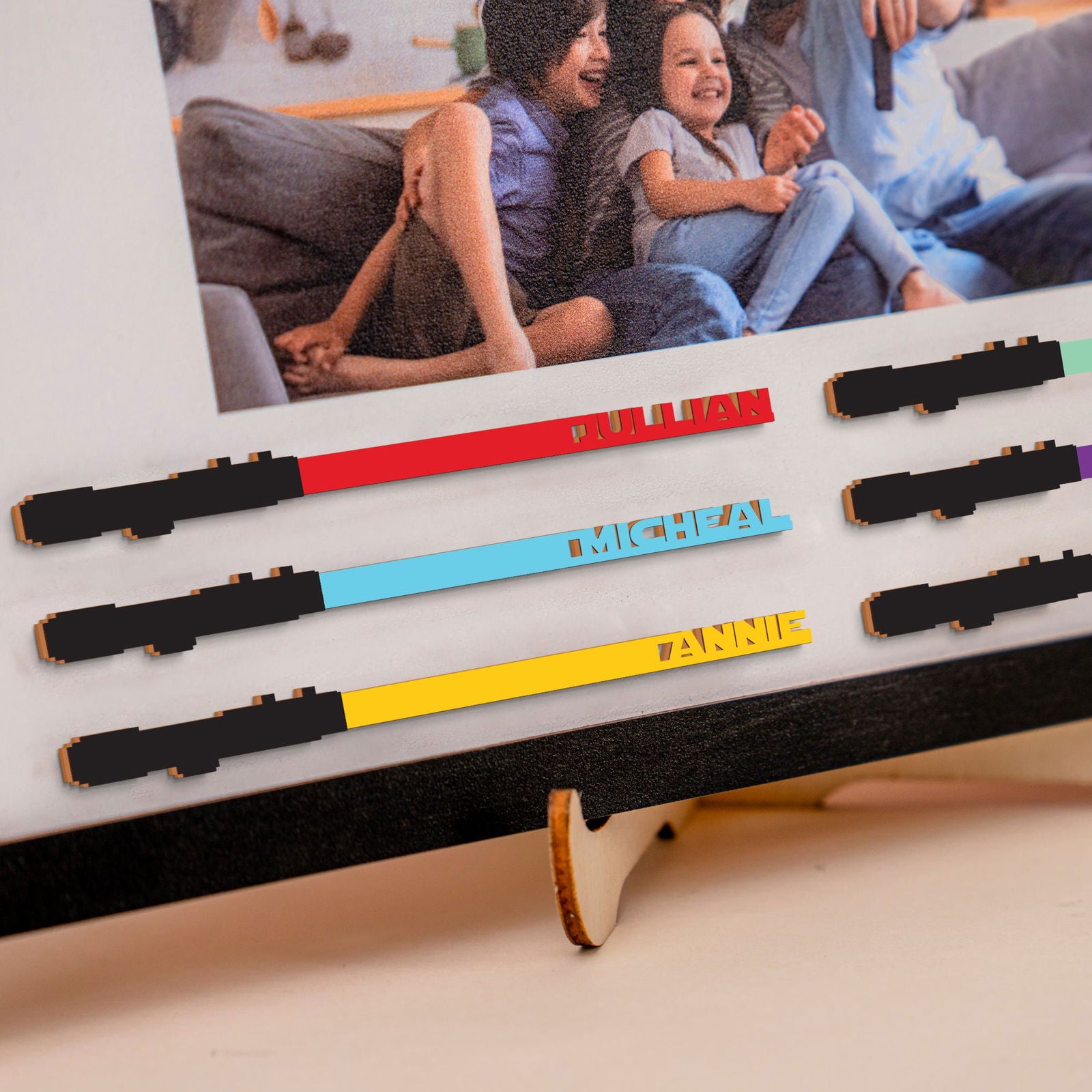 Fathers Day Gift With Photo Wooden Sign, I Am Their Father Wooden Sign, Gift ideas for dad, Presents for dad IA02 - Kindlytoys