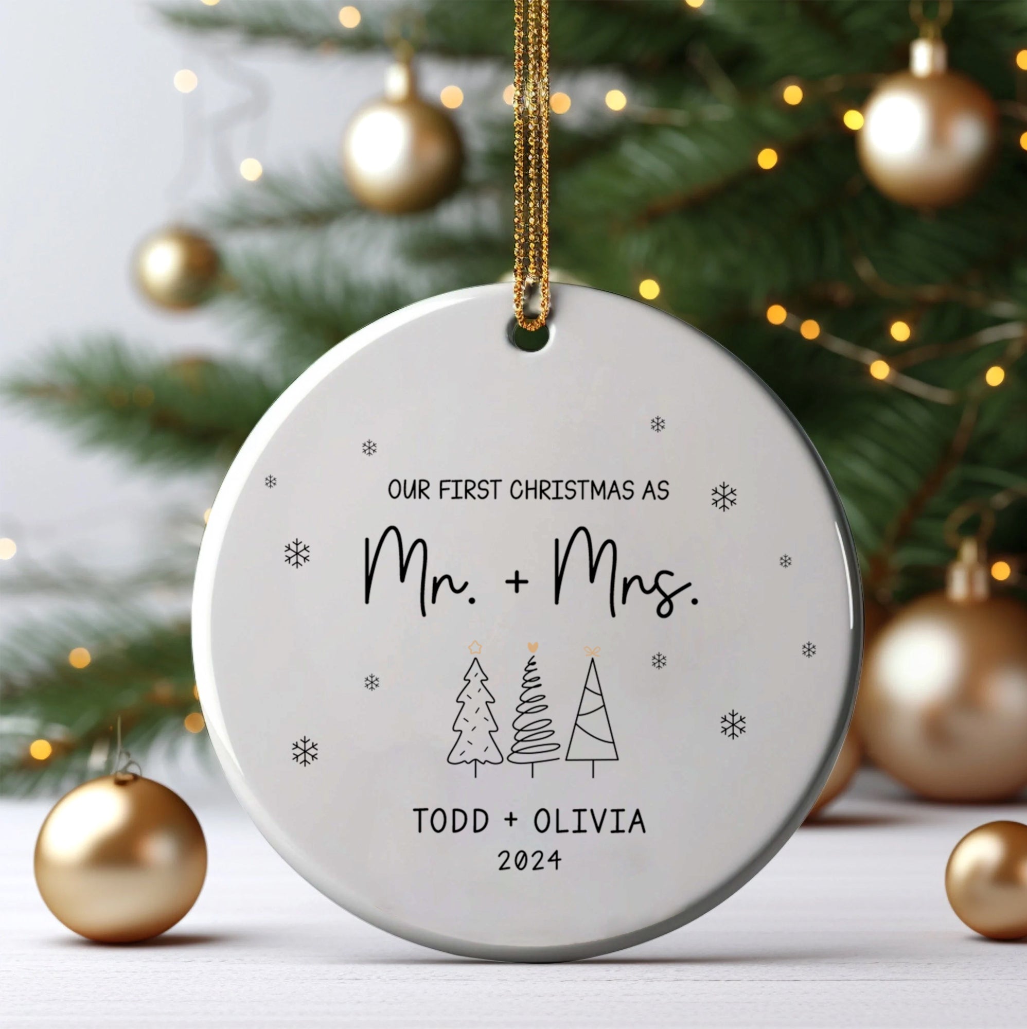 First Christmas Married Ornament