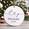 First Christmas Married Ornament, Mr Mrs Ornament, Personalized Wedding Gift, Newlywed Christmas Gift, Our First Christmas Ornament CX05-28 - Kindlytoys