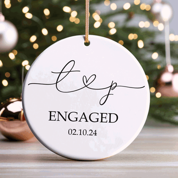 First Christmas Married Ornament, Mr Mrs Ornament, Personalized Wedding Gift, Newlywed Christmas Gift, Our First Christmas Ornament CX05-28 - Kindlytoys