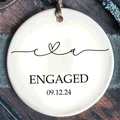 First Christmas Married Ornament, Mr Mrs Ornament, Personalized Wedding Gift, Newlywed Christmas Gift, Our First Christmas Ornament CX05-28 - Kindlytoys