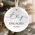 First Christmas Married Ornament, Mr Mrs Ornament, Personalized Wedding Gift, Newlywed Christmas Gift, Our First Christmas Ornament CX05-28 - Kindlytoys