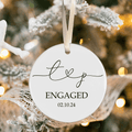 First Christmas Married Ornament, Mr Mrs Ornament, Personalized Wedding Gift, Newlywed Christmas Gift, Our First Christmas Ornament CX05-28 - Kindlytoys