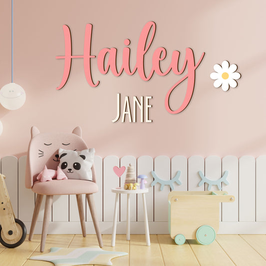 Customized Baby Nursery Name Sign, Personalized Name Sign Baby Room Decor, Wooden Name Sign, Custom Name Sign NA24