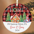 Housewarming Gifts for New House Ornament, Personalized New Home Ornament, Custom House Address Christmas Ornament, Personalized First Christmas in Our New Home Ornament, Custom New House Gift Ideas, Couples New Home Ornament CX01-20 - Kindlytoys