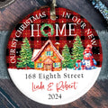 Housewarming Gifts for New House Ornament, Personalized New Home Ornament, Custom House Address Christmas Ornament, Personalized First Christmas in Our New Home Ornament, Custom New House Gift Ideas, Couples New Home Ornament CX01-20 - Kindlytoys