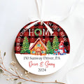 Housewarming Gifts for New House Ornament, Personalized New Home Ornament, Custom House Address Christmas Ornament, Personalized First Christmas in Our New Home Ornament, Custom New House Gift Ideas, Couples New Home Ornament CX01-20 - Kindlytoys