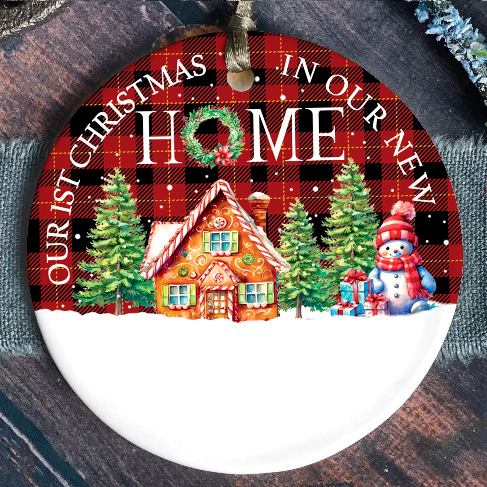 Housewarming Gifts for New House Ornament, Personalized New Home Ornament, Custom House Address Christmas Ornament, Personalized First Christmas in Our New Home Ornament, Custom New House Gift Ideas, Couples New Home Ornament CX01-20 - Kindlytoys
