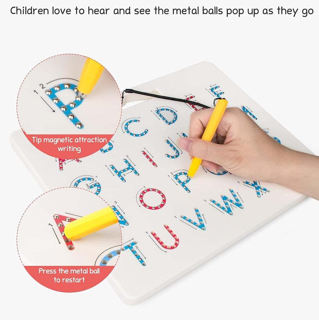 Double Sided Magnetic Letter Board - Perfect Gift for 3 Year Olds