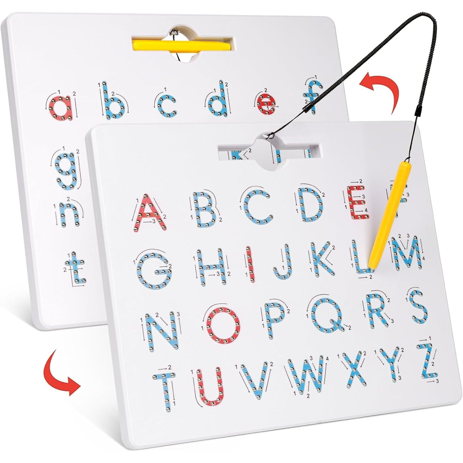 Double-Sided Magnetic Letter Tracing Board