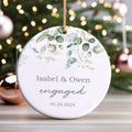 Married Ceramic Ornament 2024 Gift, Newlywed Gift, Mr & Mrs Christmas Ornament, Personalized Mr Mrs Wedding Ornament CX05-41 - Kindlytoys
