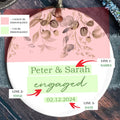 Married Ceramic Ornament 2024 Gift, Newlywed Gift, Mr & Mrs Christmas Ornament, Personalized Mr Mrs Wedding Ornament CX05-41 - Kindlytoys