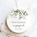 Married Ceramic Ornament 2024 Gift, Newlywed Gift, Mr & Mrs Christmas Ornament, Personalized Mr Mrs Wedding Ornament CX05-41 - Kindlytoys