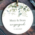 Married Ceramic Ornament 2024 Gift, Newlywed Gift, Mr & Mrs Christmas Ornament, Personalized Mr Mrs Wedding Ornament CX05-41 - Kindlytoys