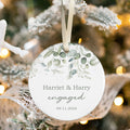 Married Ceramic Ornament 2024 Gift, Newlywed Gift, Mr & Mrs Christmas Ornament, Personalized Mr Mrs Wedding Ornament CX05-41 - Kindlytoys