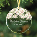 Married Ornament First Christmas, Married Ornament Gift, Wedding Gift, Personalized Couple Gifts, Personalized Gift with Names GX03-13 - Kindlytoys