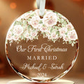 Married Ornament First Christmas, Married Ornament Gift, Wedding Gift, Personalized Couple Gifts, Personalized Gift with Names GX03-13 - Kindlytoys