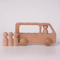 Montessori Wooden School Bus, Wooden Montessori Toys KL10 - Kindlytoys