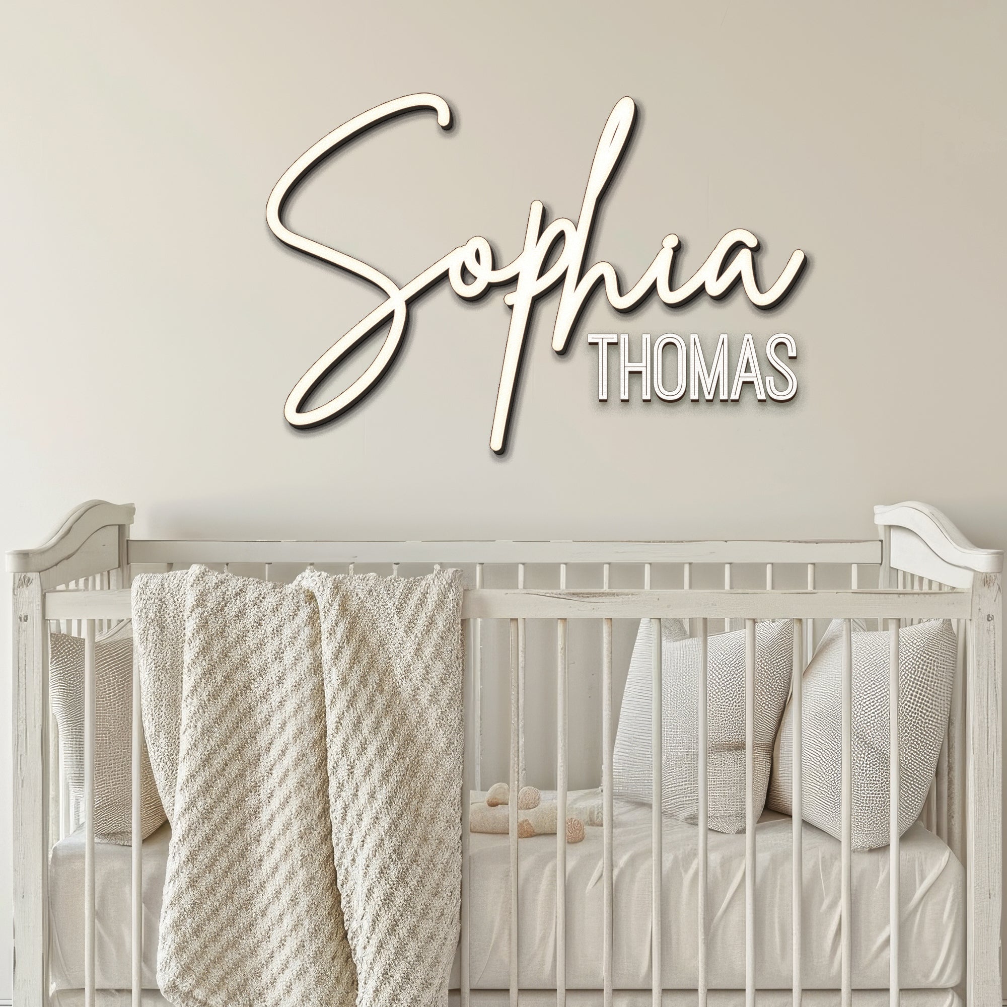 Customized Name Sign Baby Room Decor, Personalized Wooden Name Sign, Baby Nursery Name Sign Wood Signs, Custom Name Sign NA21