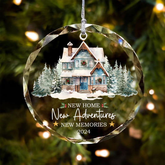 New Home New Adventures New Memories 2024, Christmas Ornament, New House Keepsake Gift, Homeowner Gift Ideas, Housewarming Gift, Christmas Tree Hanging Decoration GX06-9 - Kindlytoys