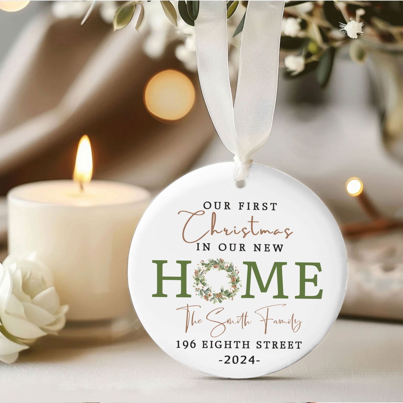 New Home Ornament House Warming Ornament Gifts, New House New Beginning 2024, New Home Gifts for Home, New Home Owners Gift Idea CX03-7 - Kindlytoys