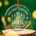 New Home Personalised Frosted Christmas Ornament, New Home Gift, Christmas In New Home, First Home 2024, Christmas Gift, Christmas GX03-6 - Kindlytoys