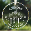 New Home Personalised Frosted Christmas Ornament, New Home Gift, Christmas In New Home, First Home 2024, Christmas Gift, Christmas GX03-6 - Kindlytoys