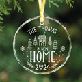 New Home Personalised Frosted Christmas Ornament, New Home Gift, Christmas In New Home, First Home 2024, Christmas Gift, Christmas GX03-6 - Kindlytoys
