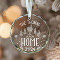 New Home Personalised Frosted Christmas Ornament, New Home Gift, Christmas In New Home, First Home 2024, Christmas Gift, Christmas GX03-6 - Kindlytoys