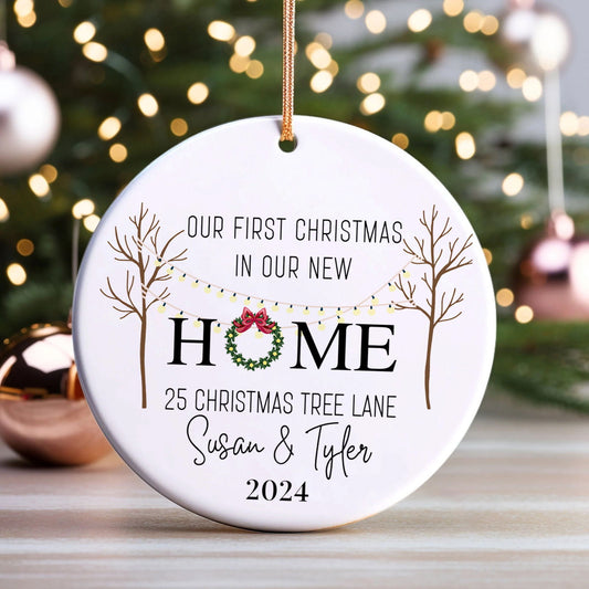 New House New Beginning 2024, New Home Gifts for Home, New Home Ornament 2024, House Warming Ornament Gifts, New Home Owners Gift Idea CX03-8 - Kindlytoys