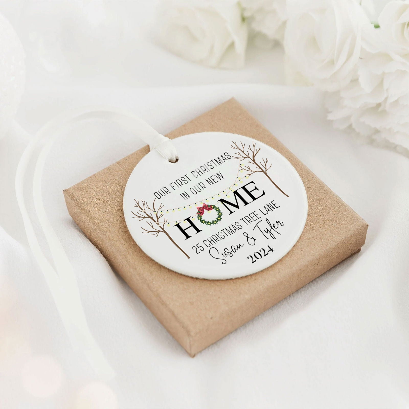 New House New Beginning 2024, New Home Gifts for Home, New Home Ornament 2024, House Warming Ornament Gifts, New Home Owners Gift Idea CX03-8 - Kindlytoys
