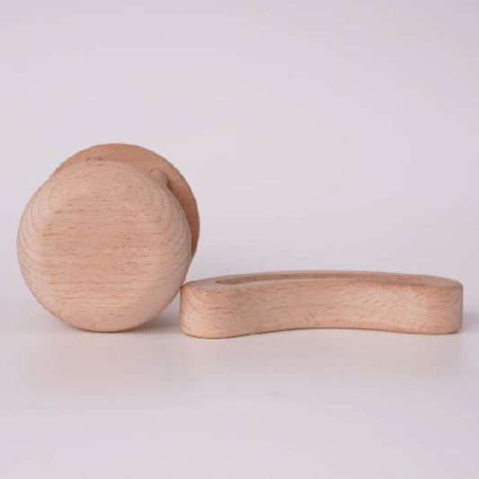 Organic Wooden Rattle, Wooden Montessori Toys KL11 - Kindlytoys