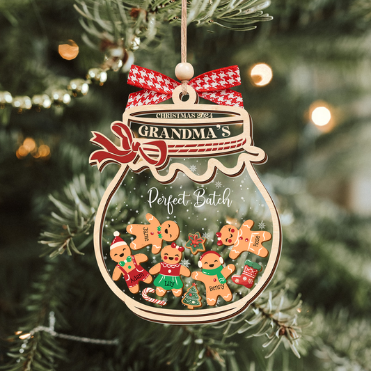 Personalized Family Ornaments with Dogs & Cats, Family Christmas Ornaments CF327