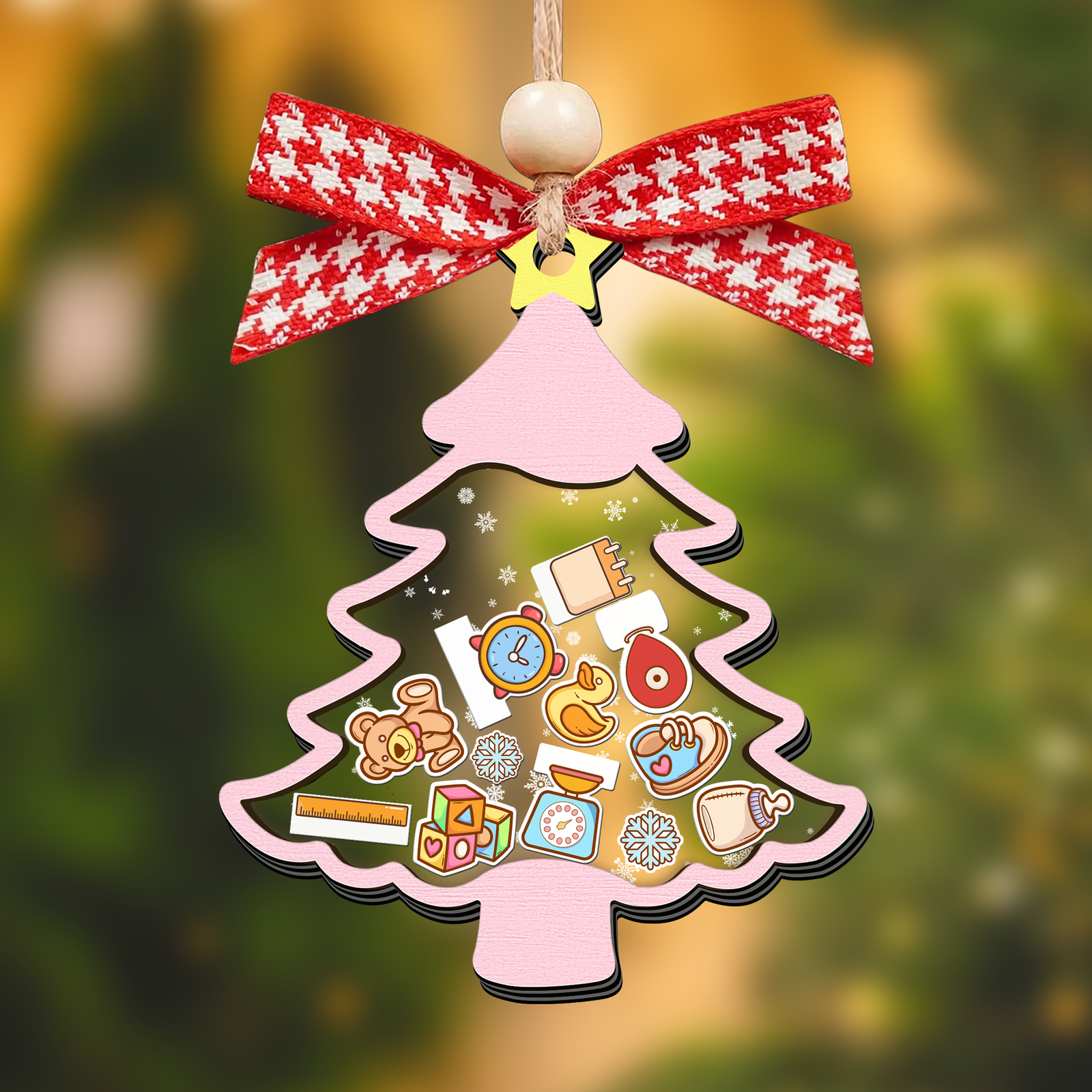 Personalized Baby 1st Shaker Christmas Ornament, New Shaker Baby Ornament CF205 - Kindlytoys