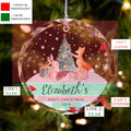 Personalized Baby's First Christmas Glass Ornament, Personalized Woodland Creatures, Baby Deer Ornament, Holiday Keepsake Ornament, New Baby Gift, 2024 Custom Baby Ornament GX02-21 - Kindlytoys