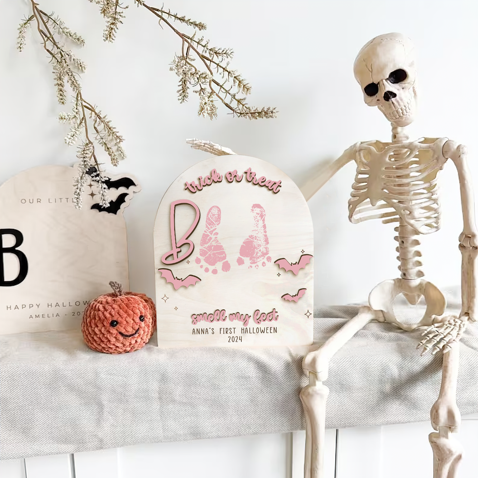 thumbnail image 2 of Personalized Baby First Halloween Keepsake, DIY Halloween 2 of 9