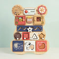 Personalized Bear Busy Board Infant - Wooden Montessori Toys | KindlyToys BB62 - Kindlytoys