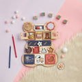 Personalized Bear Busy Board Infant - Wooden Montessori Toys | KindlyToys BB62 - Kindlytoys