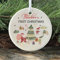 Personalized Ceramic Baby Christmas Ornament, Customized First Christmas Baby Ornament Gift, Holiday Keepsake Ornament, Santa Clause Ornament, Gift For Baby CX02-62 - Kindlytoys