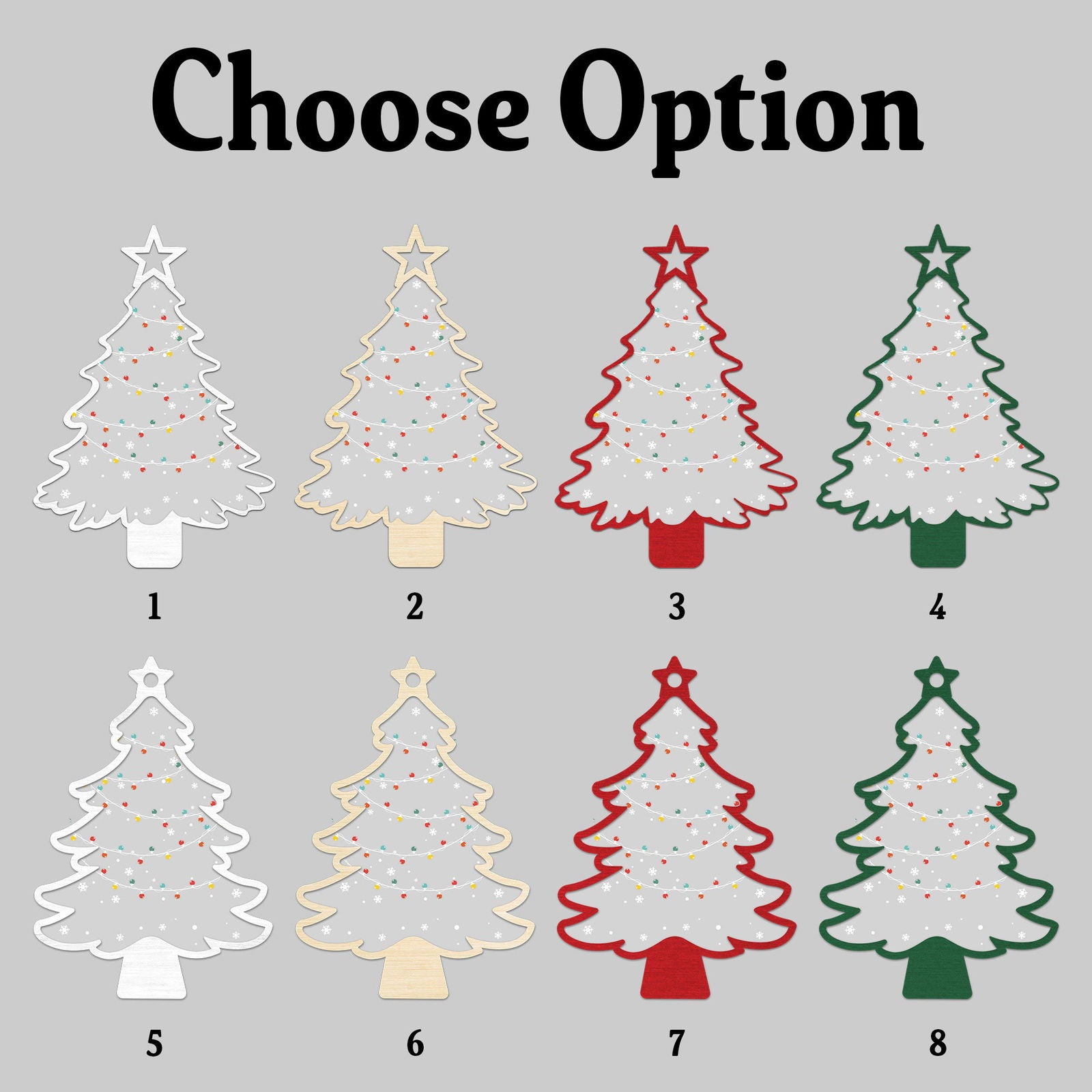 Personalized Christmas Family Names Tree Ornament, Christmas Tree Name Ornament CF139 - Kindlytoys