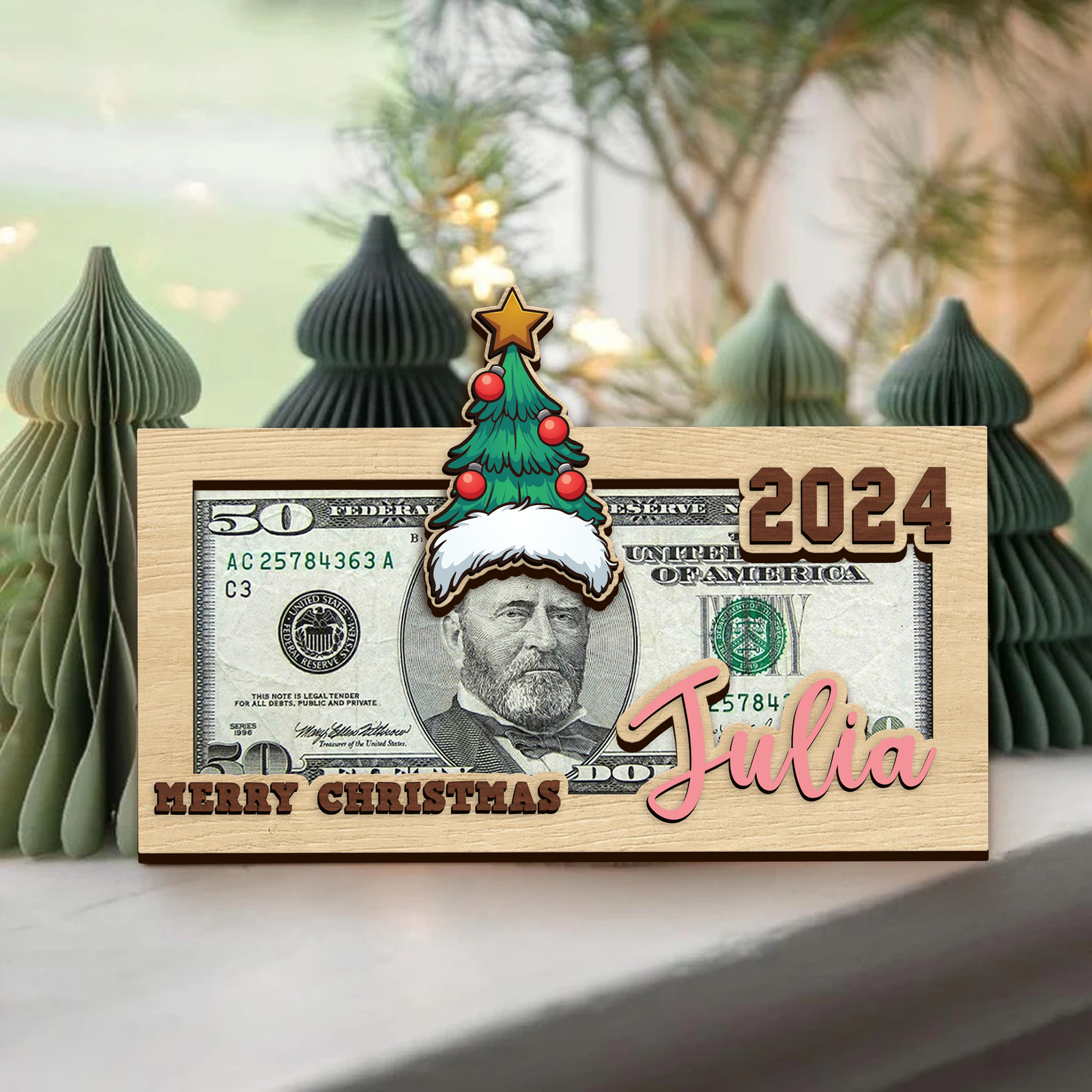 dollar tree christmas money holders Personalized Christmas Money Holders, Christmas Party Cash Holder Gift, Santa Money Cards MH43, Style 1 / White