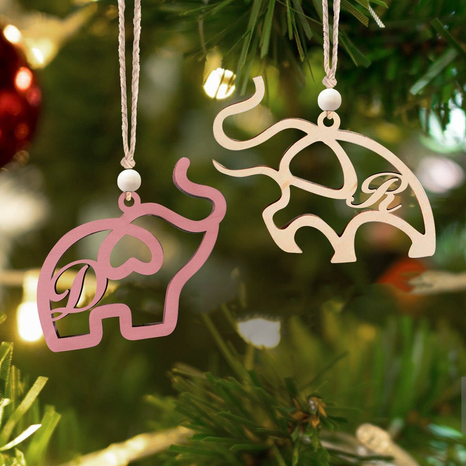 Personalized Elephant Sisterhood Ornament, Best Friend Ornament, Friendship Gift, Sisterhood Bond Gift CF83 - Kindlytoys