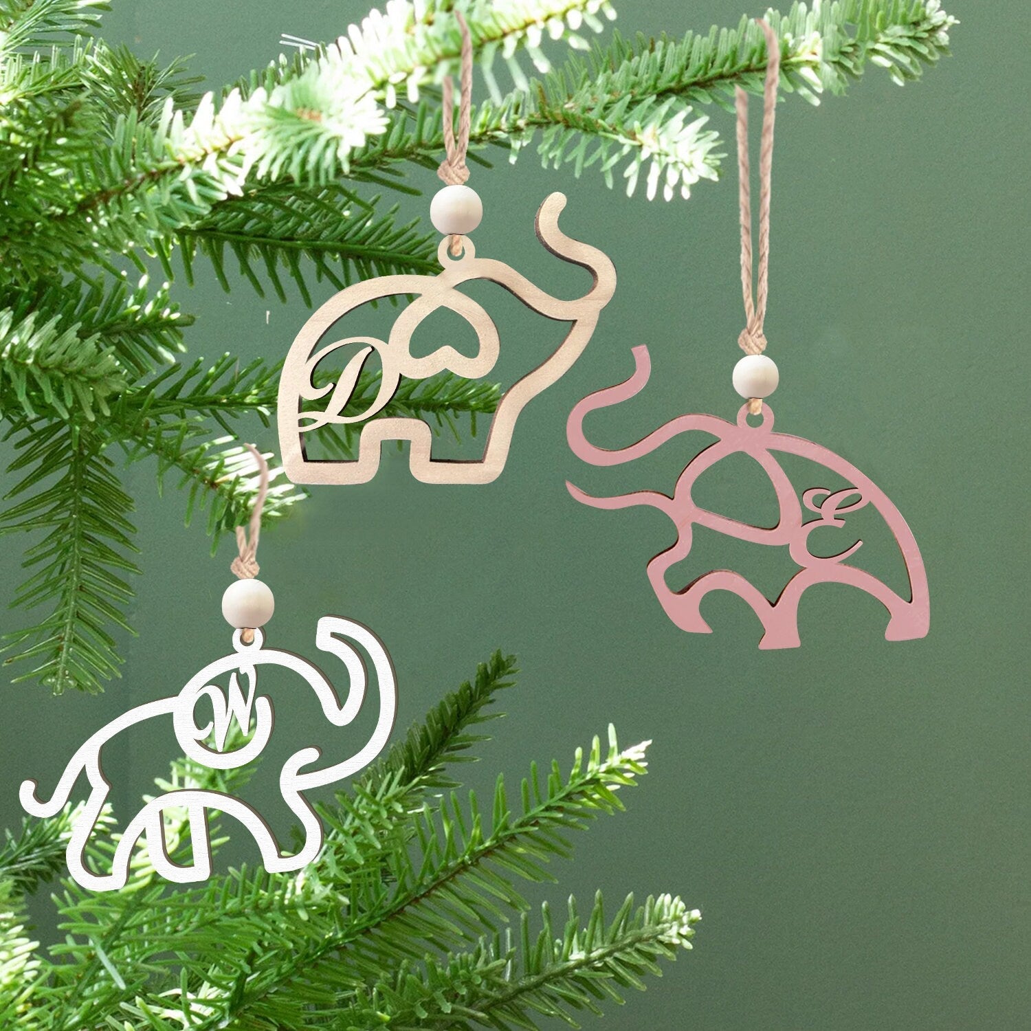 Personalized Elephant Sisterhood Ornament, Best Friend Ornament, Friendship Gift, Sisterhood Bond Gift CF83 - Kindlytoys