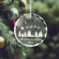 Personalized Family Christmas Glass Ornaments, Family Christmas GX02-1 - Kindlytoys