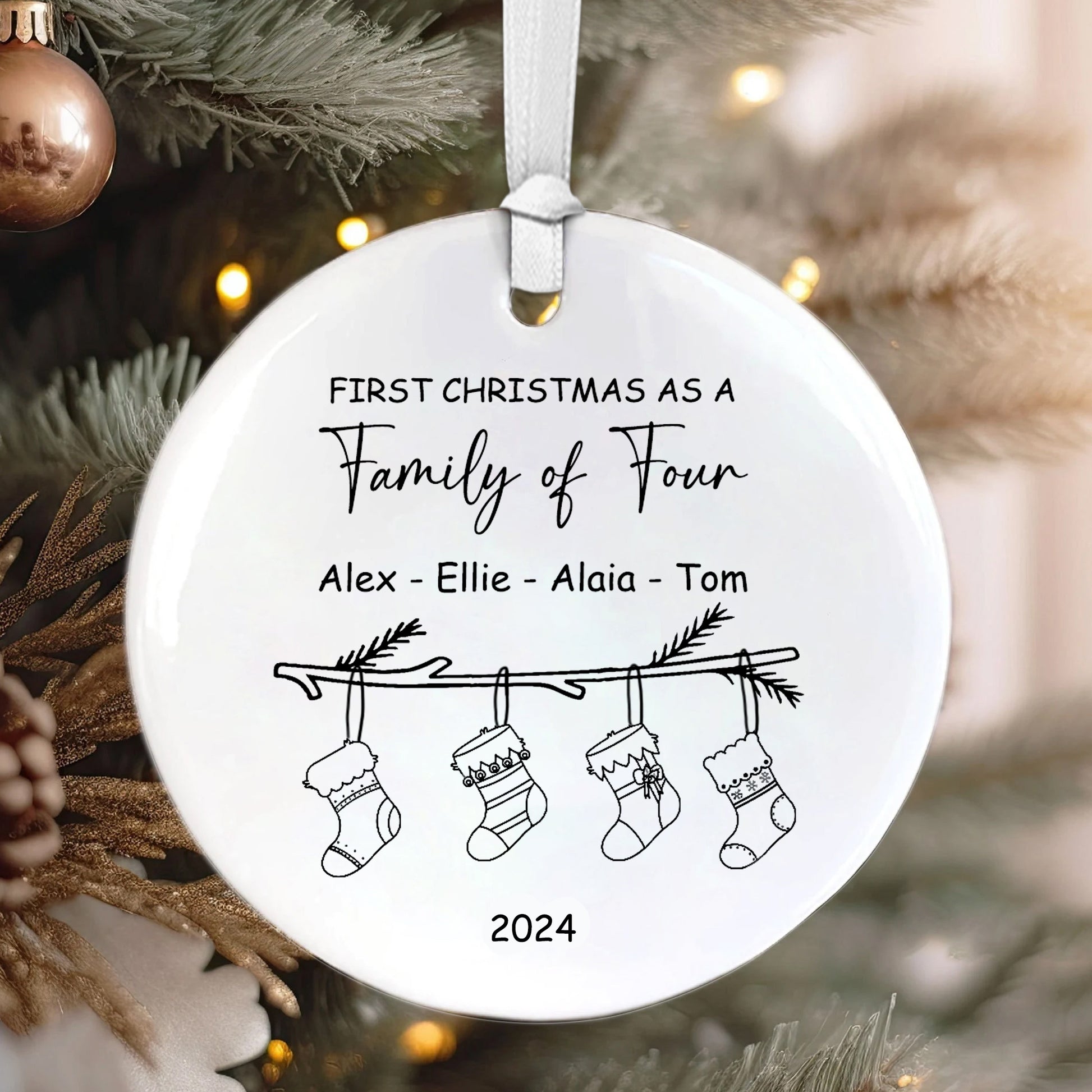 Personalized Family Christmas Ornament