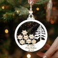 Personalized Family Christmas Ornament 5D, Custom Family Name Wooden Ornament CF299 - Kindlytoys