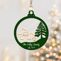 Personalized Family Christmas Ornament 5D, Custom Family Name Wooden Ornament CF299 - Kindlytoys