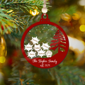 Personalized Family Christmas Ornament 5D, Custom Family Name Wooden Ornament CF299 - Kindlytoys