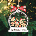 Personalized Family Christmas Ornaments, Family Christmas Shaker Ornaments CF208 - Kindlytoys